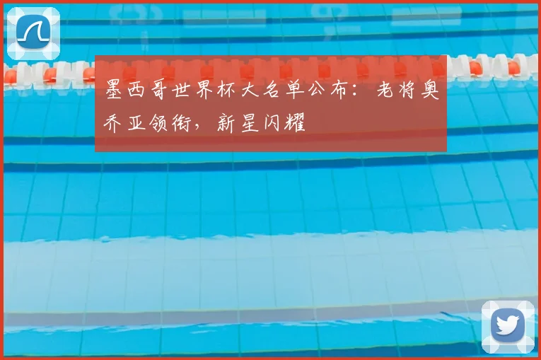 墨西哥世界杯大名单公布：老将奥乔亚领衔，新星闪耀